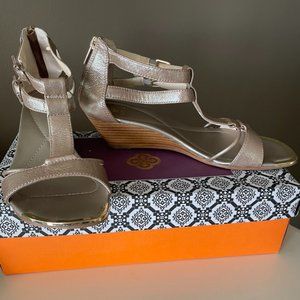 Isola Gold Wedge Sandal